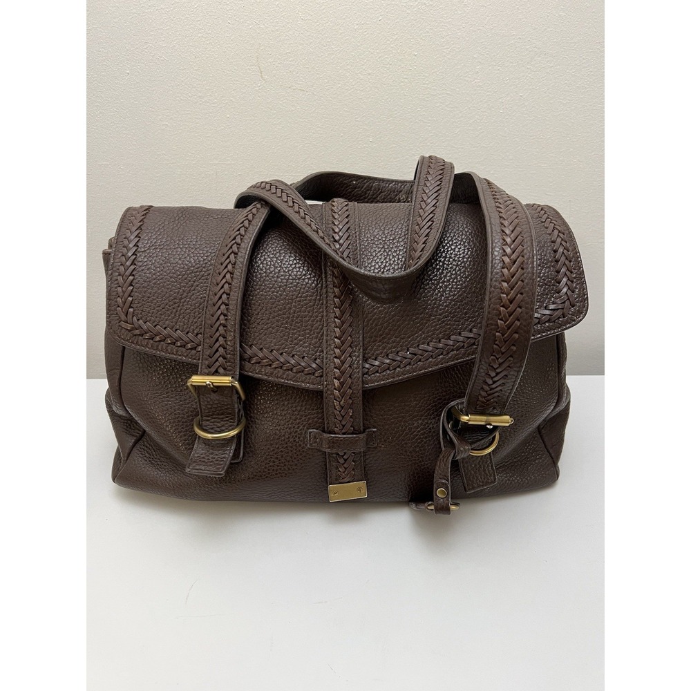 Ralph Lauren Fall Leather Bag Braided Handle Limited Edition Satchel